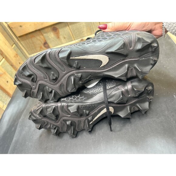 Nike Mens Force Trout Fastflex 856 Baseball Cleats Black/Silver Size 9.5 - Picture 8 of 9